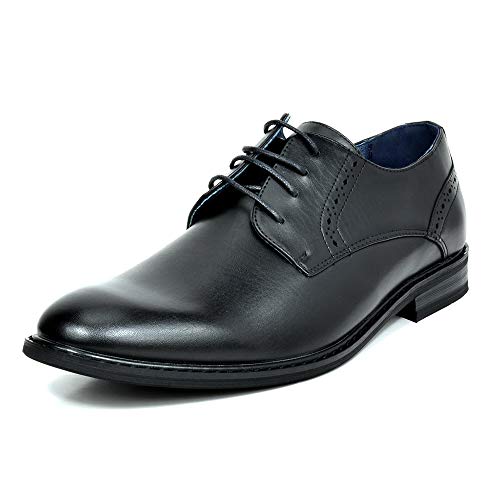 Bruno Marc Herren Anzugschuhe Klassischer Business Lederschuhe Schnürhalbschuhe Derby Oxfords Hochzeit Schuhe PRINCE-16, SCHWARZ,39EU von Bruno Marc