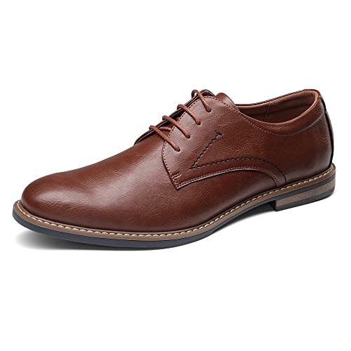 Bruno Marc Herren Anzugschuhe Klassischer Business Schnürhalbschuhe Derby Oxfords Hochzeit Schuhe,Size 41,Braun,SBOX2215M-E von Bruno Marc