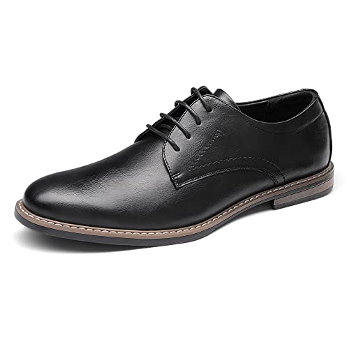 Bruno Marc Herren Anzugschuhe Klassischer Business Lederschuhe Schnürhalbschuhe Derby Oxfords Schuhe SCHWARZ 43 (EUR) SBOX2215M-E von Bruno Marc