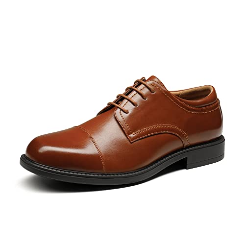 Bruno Marc Herren Anzugschuhe Lederschuhe Business Schuhe Oxfords Derby Schnürhalbschuhe,Size 44,Braun E,DOWNING-01-E von Bruno Marc