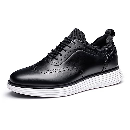 Bruno Marc Herren Anzugschuhe MaxFlex Suit Craft lässige Schnürschuhe Business Sport Schuhe Moderne Klassische,Size 41,Schwarz,SBOX2326M-E von Bruno Marc