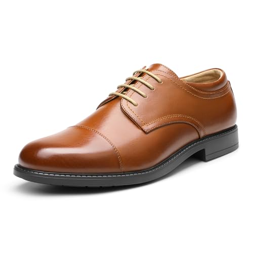 Bruno Marc Herren Anzugschuhe Klassische Derby Schnürhalbschuhe Business Footwear ins Büro,Size 41.5,Braun,DOWNING-01 von Bruno Marc