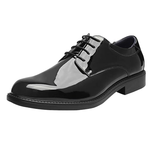 Bruno Marc Herren Business Schuhe Derby Schnürhalbschuhe Anzugschuhe SCHWARZ/PAT DOWNING-02 Größe 42EU/9US von Bruno Marc