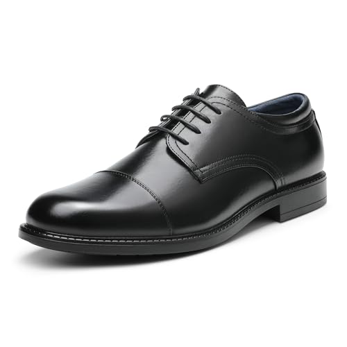 Bruno Marc Herren Anzugschuhe Klassische Derby Schnürhalbschuhe Business Footwear ins Büro,Size 43,Schwarz,DOWNING-01 von Bruno Marc