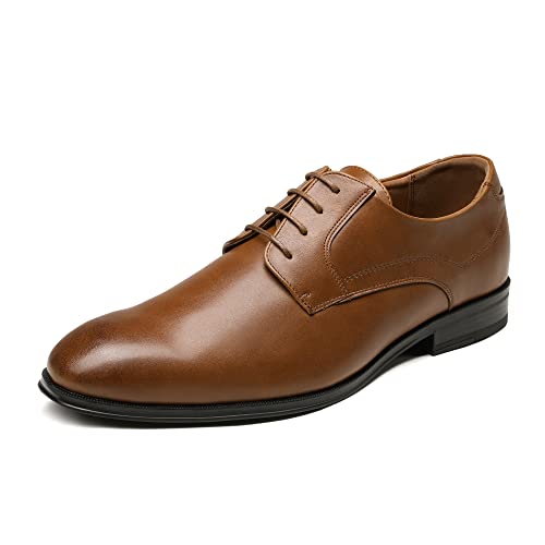 Bruno Marc Herren Anzugschuhe Schnürhalbschuhe Klassischer Business Derby Oxford Hochzeit Schuhe Schnürschuh Lederschuhe BRAUN Größe 42 (EUR) SBOX229M-E von Bruno Marc