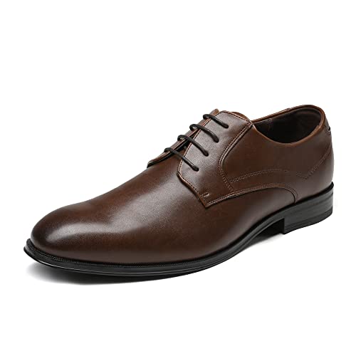 Bruno Marc Herren Anzugschuhe Schnürhalbschuhe Klassischer Business Derby Oxford Hochzeit Schuhe Schnürschuh Lederschuhe Dunkelbraun Größe 43 (EUR) SBOX229M-E von Bruno Marc