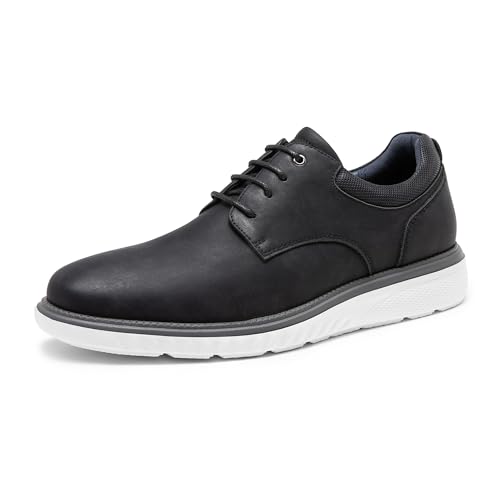 Bruno Marc Herren Anzugschuhe lässige Schnürschuhe Business Sport Schuhe Moderne Klassische,Size 44.5,Schwarz,SBOX2411M von Bruno Marc