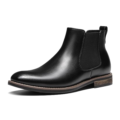 Bruno Marc Herren Chelsea Boots Leder Stiefel Stiefeletten SCHWARZ LEDER URBAN-06-1 Größe 41.5EU/8.5US von Bruno Marc