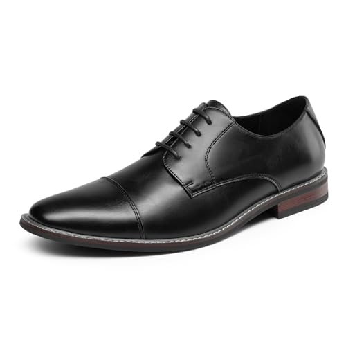 Bruno Marc Herren Derby Anzugschuhe Klassischer Business Schnürhalbschuhe,Size 42,Schwarz,BMUMOX2528 von Bruno Marc