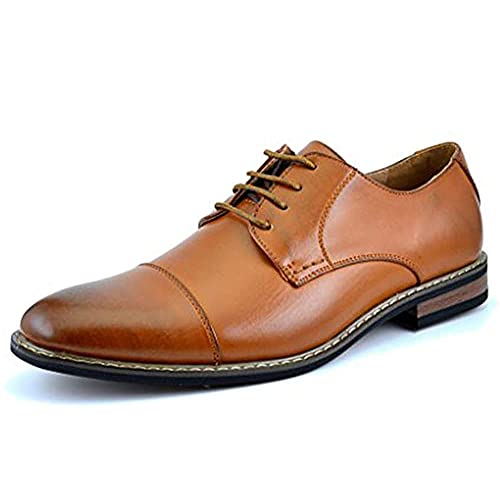 Bruno Marc Herren Derby Schnürhalbschuhe Klassischer Business Anzugschuhe BRAUN Prince-6 Talla 41EU/8US von Bruno Marc