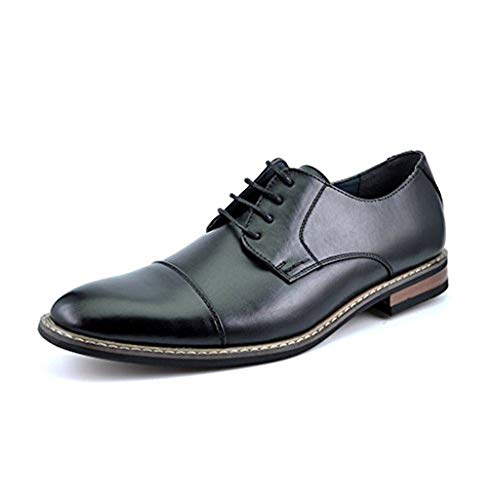 Bruno Marc Herren Derby Schnürhalbschuhe Klassischer Business Anzugschuhe SCHWARZ Prince-6 Talla 39.5EU/7US von Bruno Marc