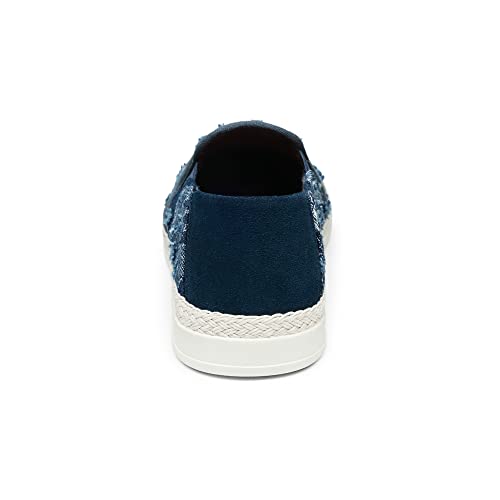 Bruno Marc Herren Espadrilles Mokassins Atmungsaktiv Flache Slipper Slip on Loafer Weich Comfort Klassische Schuhe BLAU SBFS2301M-E Größe 41 (EUR) von Bruno Marc