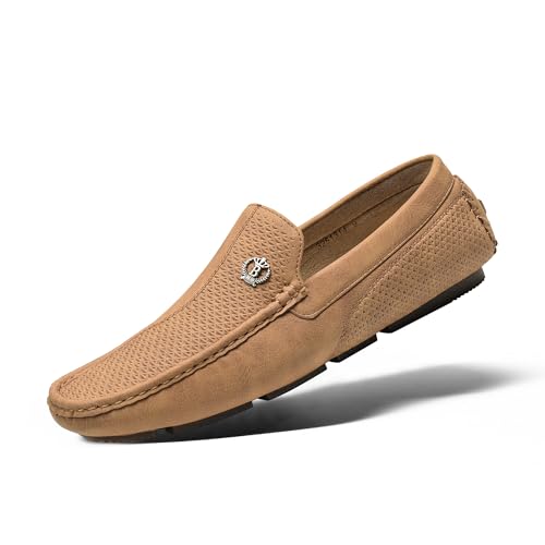 Bruno Marc Herren Klassische Mokassins Flache Slipper Slip on Penny Loafer Weich Comfort Schuhe BRÄUNEN 3251314-E Größe 41 (EUR) von Bruno Marc