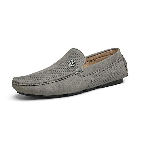 Bruno Marc Herren Klassische Mokassins Wildleder Flache Slipper Weich Comfort Bootsschuhe GRAU 3251314 Größe 40EU/7.5US von Bruno Marc