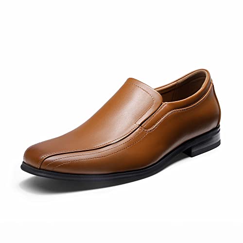 Bruno Marc Herren Mokassin Anzugschuhe Herren Slipper Slip on Bussnis Schuhe BRAUN SBOX2221M-E Größe 45 (EUR) von Bruno Marc