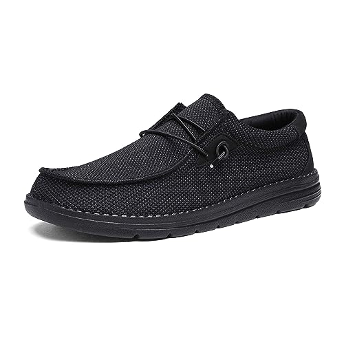 Bruno Marc Herren Mokassins Flache Slipper Slip on Loafer Weich Comfort Klassische Schuhe,Size 41.5,SCHWARZ,BLS211 von Bruno Marc