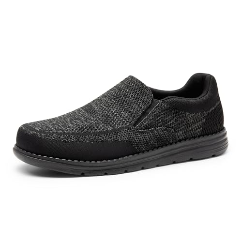 Bruno Marc Herren Mokassins Flache Slipper Slip on Loafer Weich Comfort Klassische Schuhe Freizeitschuhe,Size 44.5,Schwarz,BMUMLS2520 von Bruno Marc