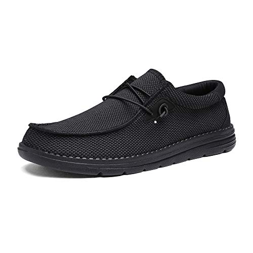 Bruno Marc Herren Mokassins Flache Slipper Slip on Loafer Weich Comfort Klassische Schuhe,Size 47,SCHWARZ,BLS211 von Bruno Marc