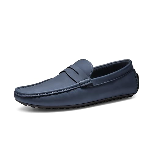 Bruno Marc Herren Slipper Mokassin,Size 43,Dunkelblau,SBLS2334M von Bruno Marc