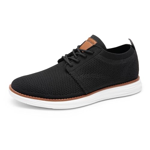 Bruno Marc Herren Sneaker Mesh Sneakers Oxfords Leichte Schuhe Atmungsaktives Obermaterial Memory Foam Insole Leichte Außensohle,Size 40,Schwarz,GRAND-01 von Bruno Marc
