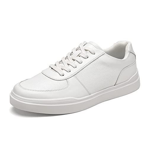 Bruno Marc Herren Sneaker Schnürhalbschuhe Elegante Turnschuhe Walkingschuhe Mode Schuhe,Size 40,Weiss,SBFS223M von Bruno Marc