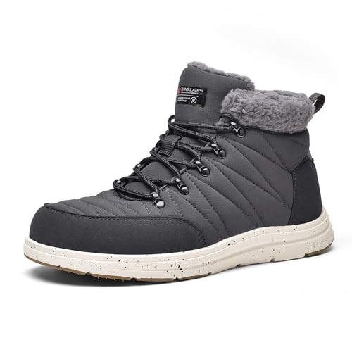 Bruno Marc Herren Snow Winter Isolierte wasserdichte Outdoor-Stiefel,Size 43,Grau,SBSB2311M von Bruno Marc