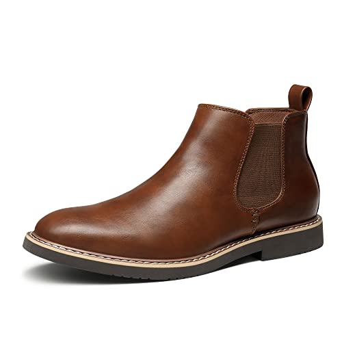 Bruno Marc Herren Stiefel Chelsea Boots Stiefeletten Reitstiefeletten,Size 42,Braun,SBBO2218M-E von Bruno Marc