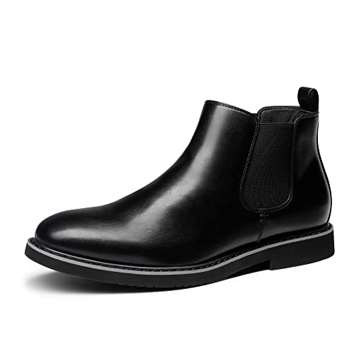 Bruno Marc Herren Stiefel Chelsea Boots Stiefeletten Reitstiefeletten,Size 42,Schwarz,SBBO2218M-E von Bruno Marc