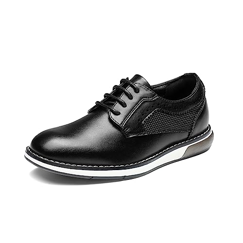 Bruno Marc Jungen Anzugschuhe Kinder Freizeitschuhe Oxford Atmungsaktive Schnürschuhe Elegante Festliche Kinderschuhe für Partys formelle Anlässe Hochzeitsschuh,Size 33.5,Schwarz,SBOX2352K von Bruno Marc