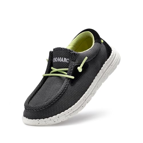 Bruno Marc Jungen Schnürschuhe Mokassins Kinder Flache Slipper Mädchen Slip on Loafer Weich Comfort Klassische Schnürschuhe,Size 37.5,Schwarz,SBLS2213K von Bruno Marc