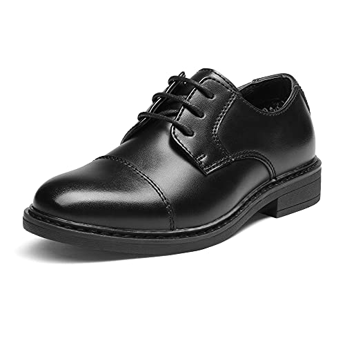 Bruno Marc Schnürhalbschuhe Jungen Anzugschuhe Derby Oxford Hochzeit Party Schuhe SCHWARZ SBOX211K Größe 38.5 (EUR) von Bruno Marc