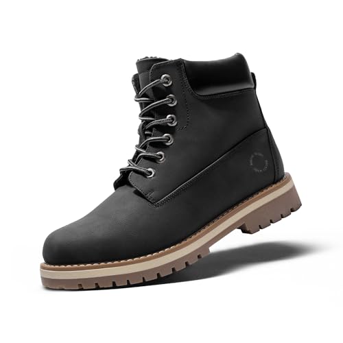 Bruno Marc Winterschuhe Herren Winterstiefel Jungs Warm Gefüttert Schneestiefel Kurzschaft Stiefeletten Arbeit Stiefel Winter Outdoor Trekking Wander Schuhe SCHWARZ 41 (EUR) SBSB226M-E von Bruno Marc