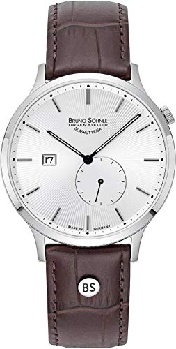 Bruno Söhnle Herren Analog Quarz Uhr mit Leder-Kalbsleder Armband 17-13212-241 von Bruno Söhnle