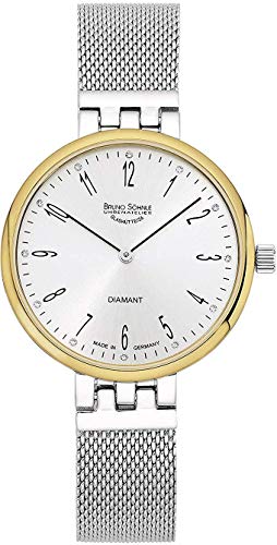 Bruno Söhnle Damen Analog Quarz Uhr mit Edelstahl Armband 17-23157-280 von Bruno Söhnle