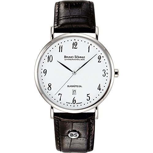 Bruno Söhnle Damen Analog Quarz Uhr mit Leder Armband 17-13085-921 von Bruno Söhnle