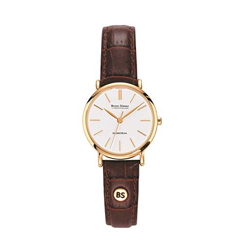 Bruno Söhnle Damen Analog Quarz Uhr mit Leder Armband 17-33045-941 von Bruno Söhnle