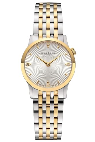 Bruno Söhnle Damenuhr Original NEU Bologna IV Damenuhr Silber Bicolor Quarz Saphirglas 29mm- 17-23231-240 von Bruno Söhnle