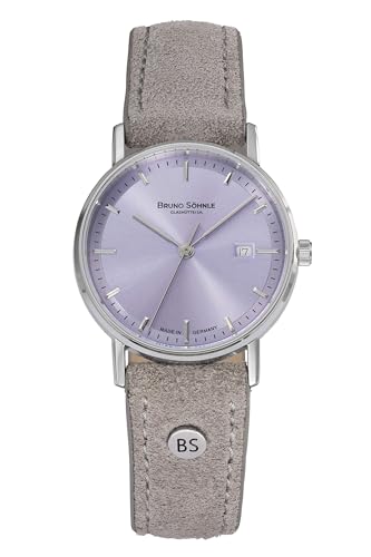 Bruno Söhnle Damenuhr Original NEU Rondo Damenuhr Grau Flieder Quarz Saphirglas 30mm- 17-13106-341 von Bruno Söhnle