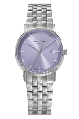 Bruno Söhnle Damenuhr Original NEU Rondo Damenuhr Silber Flieder Quarz Saphirglas 30mm- 17-13106-342 von Bruno Söhnle