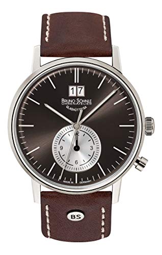 Bruno Söhnle Herren Analog Quarz Uhr mit Leder Armband 17-13180-841 von Bruno Söhnle