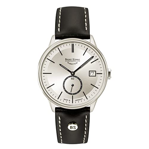 Bruno Söhnle Herren Analog Quarz Uhr mit Leder-Kalbsleder Armband 17-13183-241 von Bruno Söhnle