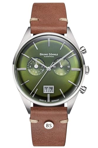 Bruno Söhnle Herrenuhr Original NEU Merano Herrenuhr Braun Grün Chronograph Quarz Saphirglas 40mm- 17-13233-441 von Bruno Söhnle