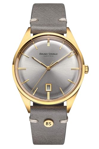 Bruno Söhnle Herrenuhr Original NEU Merano Herrenuhr Grau Gold Quarz Saphirglas 40mm- 17-33232-241 von Bruno Söhnle