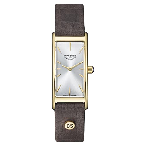 Bruno Söhnle Unisex Analog Quarz Uhr mit Kalbsleder Armband 17-33088-243 von Bruno Söhnle