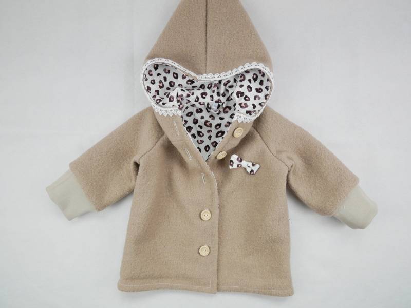 Walkjacke Baby Wollwalk Jacke Mädchen Wolljacke Kinder von BrunoandPeach