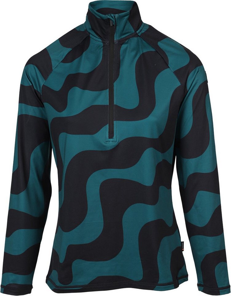 Brunotti Rollkragenpullover Galena-Groovy Women Fleece Groovy Swirl Evergreen von Brunotti