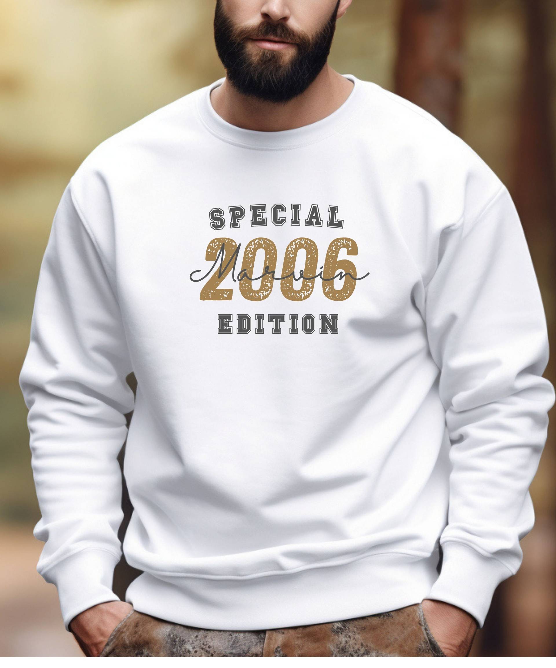 Personalisibares Special Edition 2006 18. Geburtstag Pullover, Geburtstagsgeschenk, Benutzerdefinierte Pullover Namensgeschenk, Geschenk Für Sohn von BrunsOVPrints