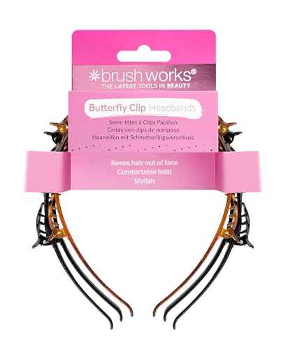 Brushworks Butterfly Clip Headbands - 3 Pack von Brushworks