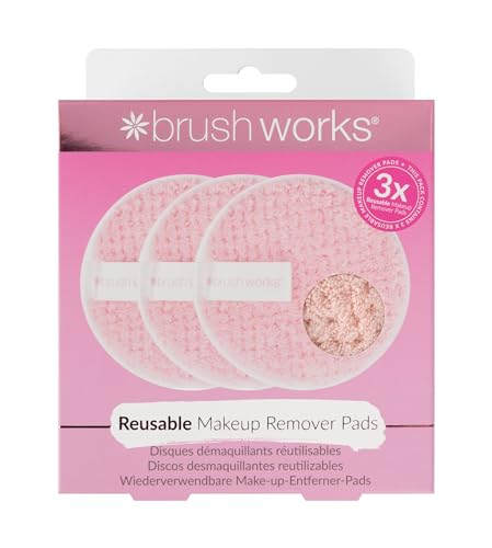 Brushworks HD Wiederverwendbare Make-up-Entferner Pad 3-Stücke, 70 g von Brushworks