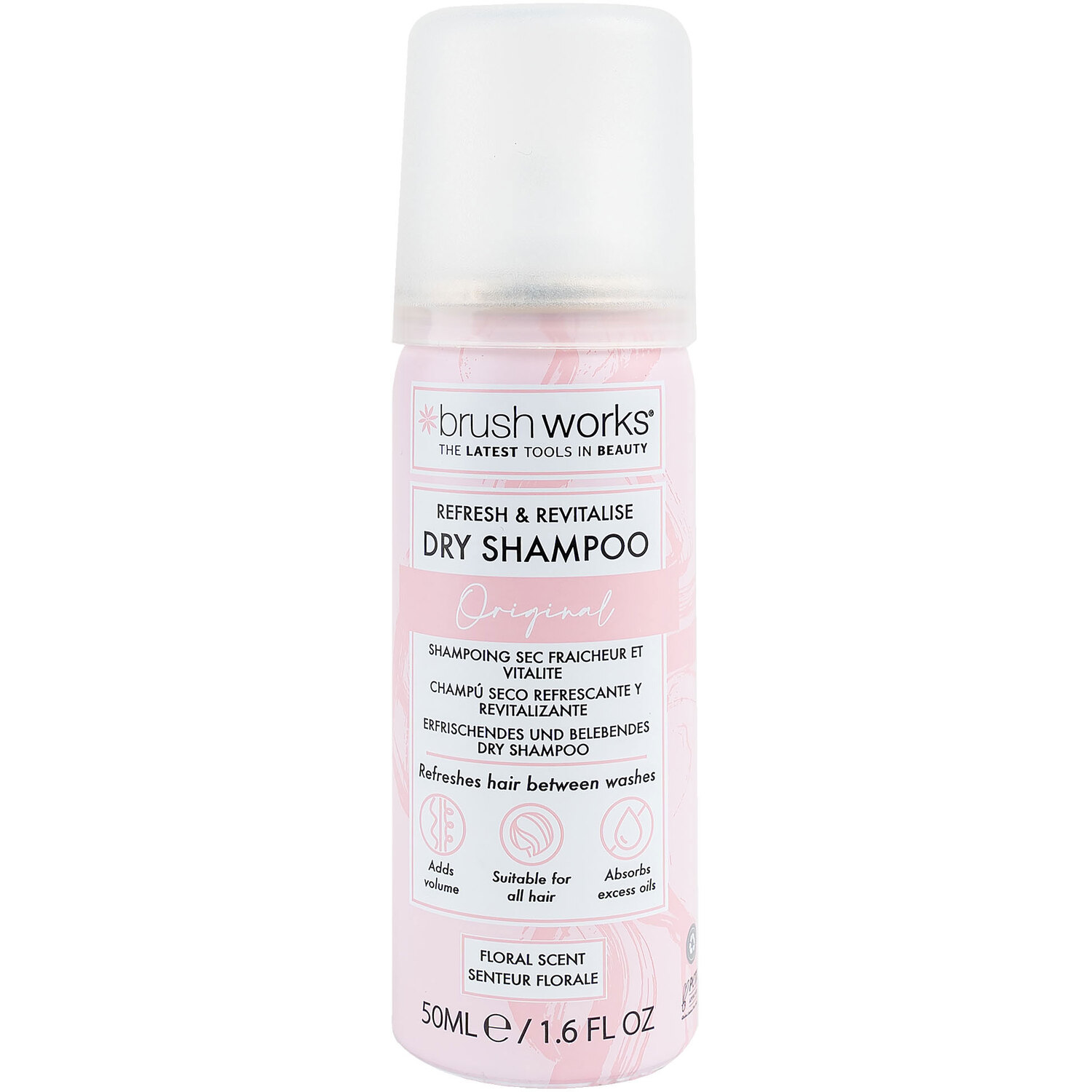 brushworks Refresh & Revitalise Floral Dry Shampoo 50ml von Brushworks